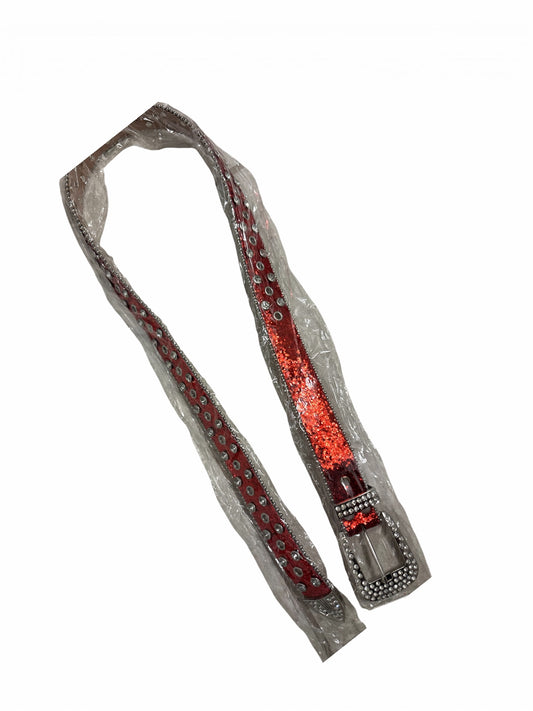 Vintage Red Rockstar Belt