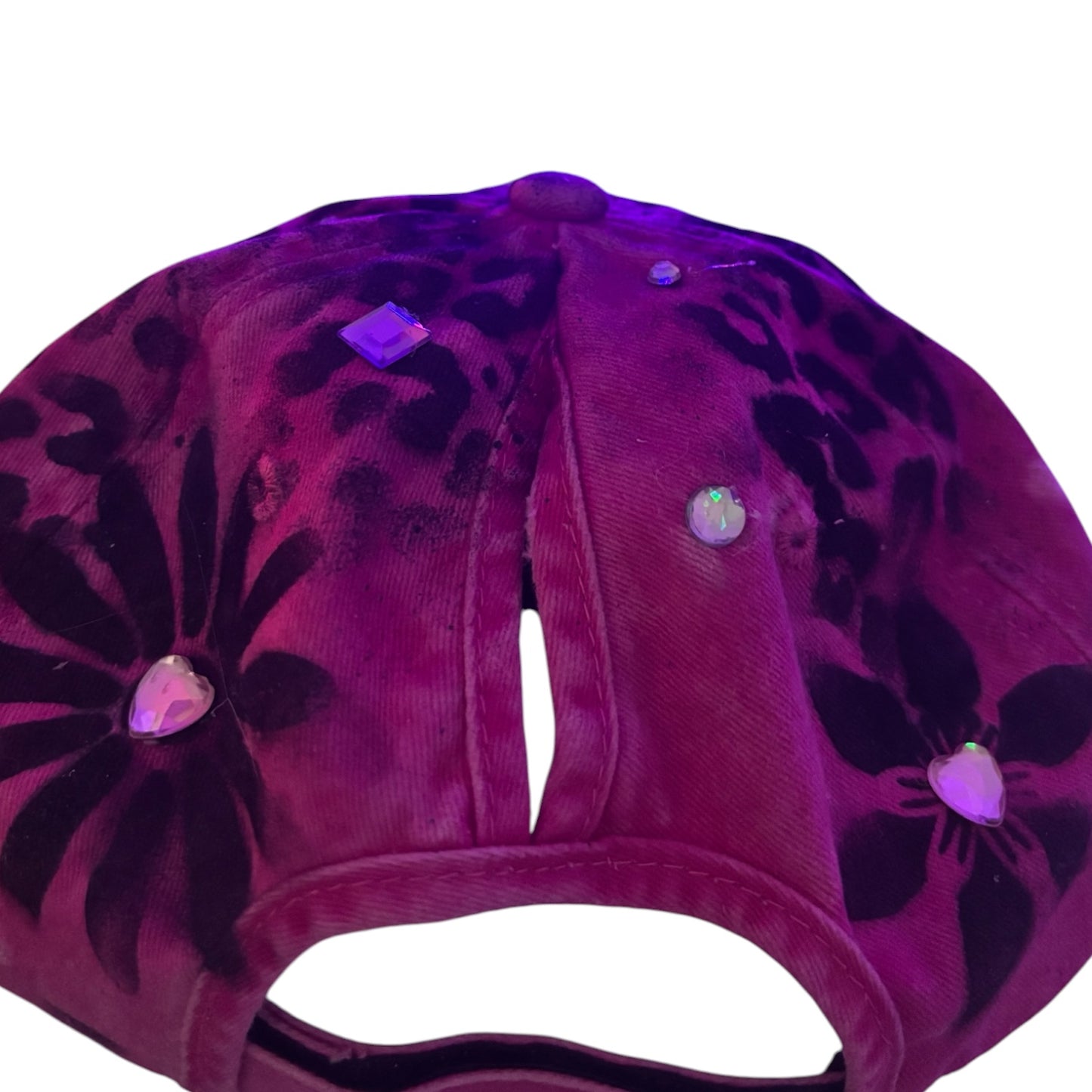 Vintage Flower Pony Tail Hat