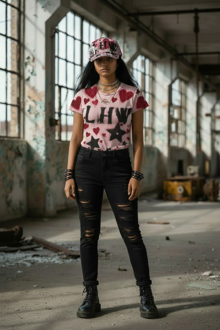 Vintage Graffiti Luver Hat